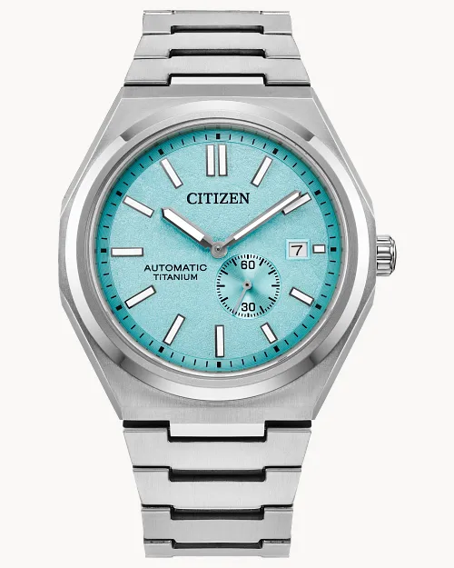 Zenshin Mechanical Light Blue Dial Super Titanium Bracelet Zenshin Mechanical Light Blue Dial Super Titanium Bracelet